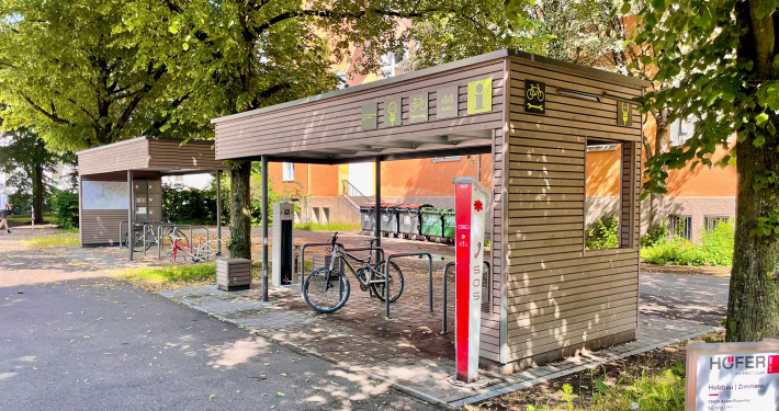 Haegele Boehm PROJEKTE Stadt Aalen Fahrradstationen Bohlschule 01