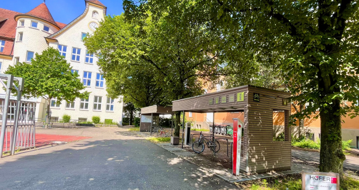 Haegele Boehm PROJEKTE Stadt Aalen Fahrradstationen Bohlschule 02