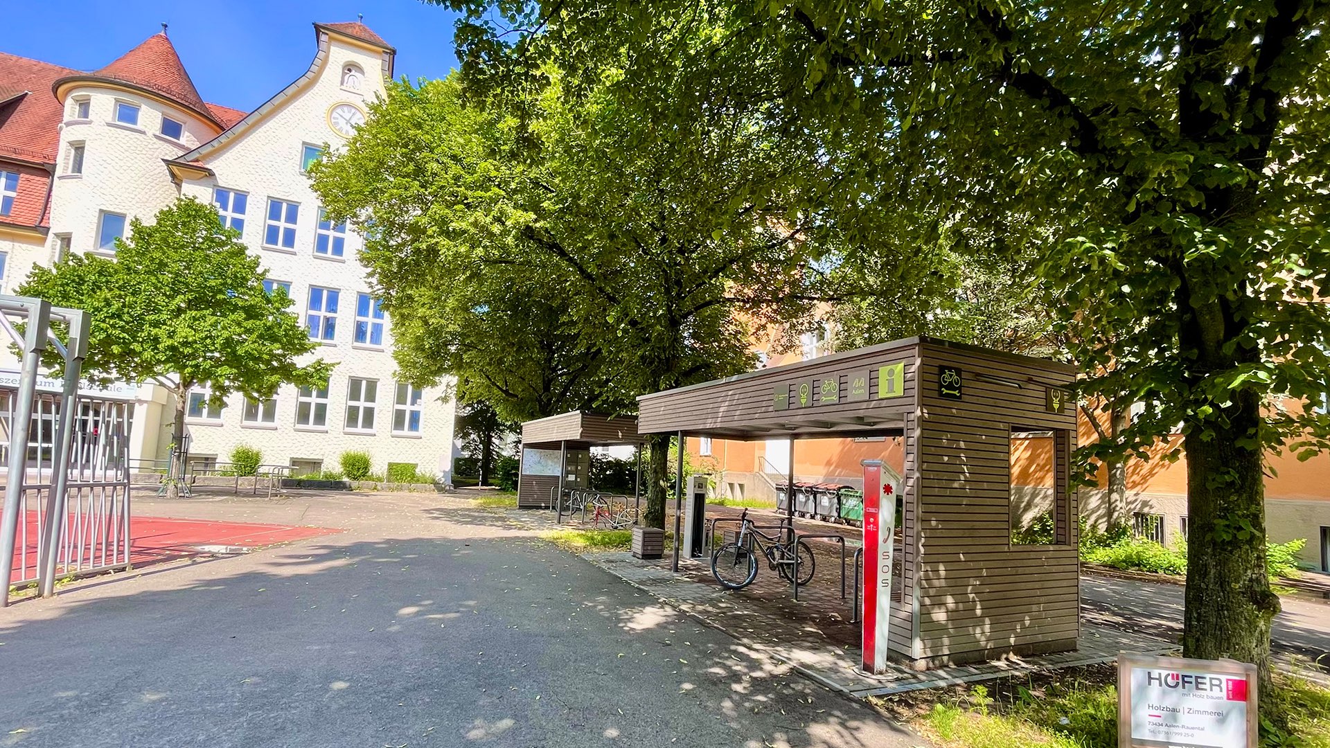 Haegele Boehm PROJEKTE Stadt Aalen Fahrradstationen Bohlschule 02